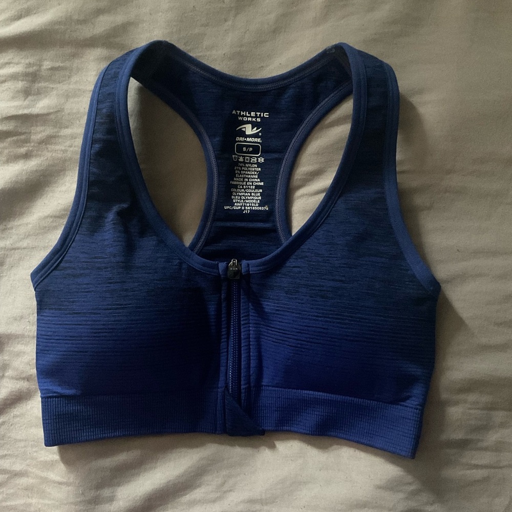 Athletic Works Women's Blue Sports Bra size S